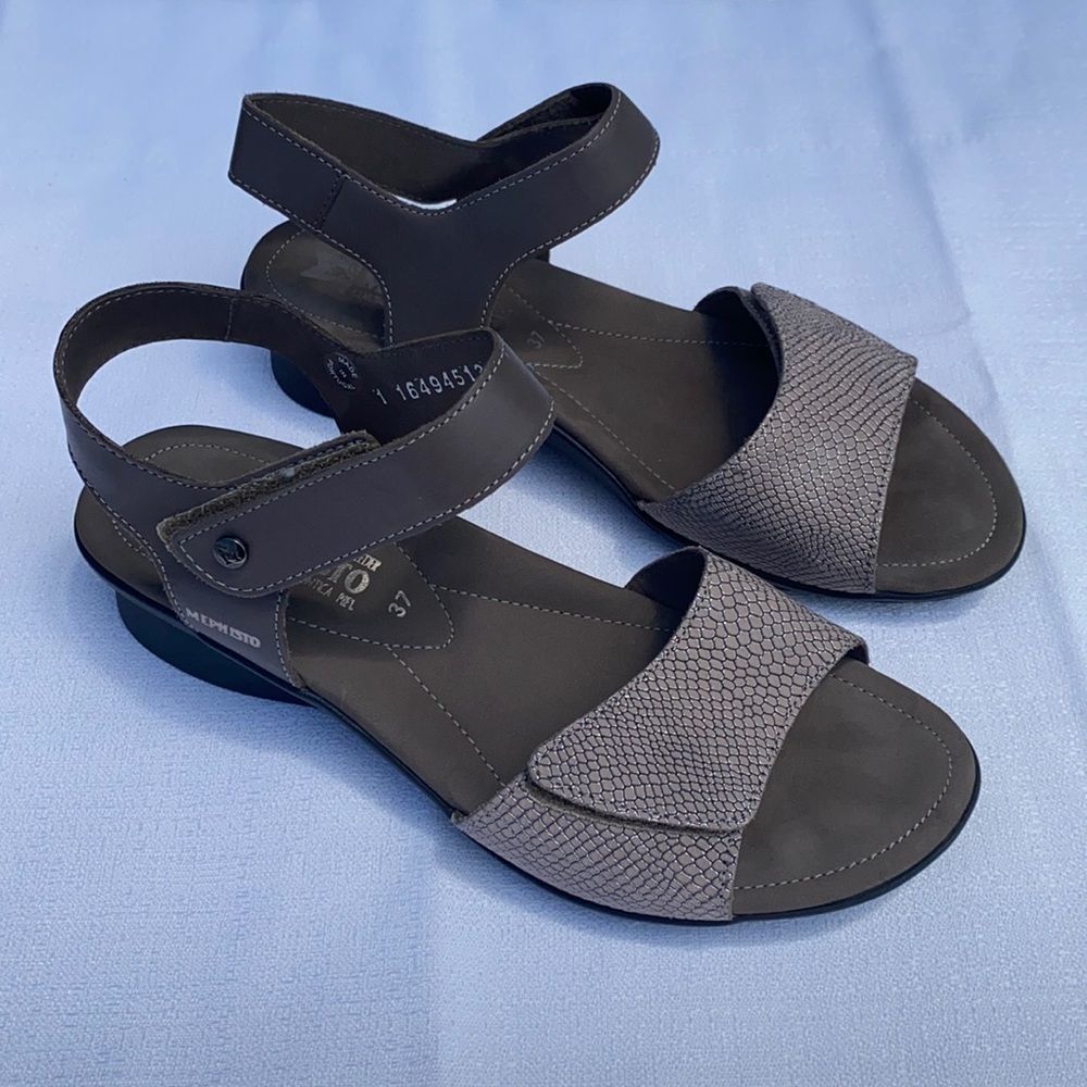 Mephisto Pattie Strap Sandal - Taupe Python Print